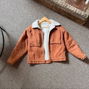 Sherpa lined work wear fit jacket